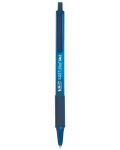 Автоматична химикалка BIC - Soft Feel, 1.0 mm, синя - 1t