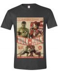 Тениска Avengers - Hulk vs Hulkbuster, черна, размер M - 1t