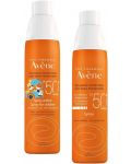 Avène Sun Комплект - Спрей за възрастни и Cпрей за деца, SPF50+, 2 х 200 ml - 2t