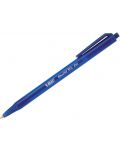 Автоматична химикалка BIC - Round Stic Clic,  1.0 mm, синя - 1t