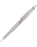 Автоматичен молив Rotring 800 - 0.5 mm, сребрист - 1t