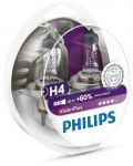 Автомобилни крушки Philips - H4, Vision plus +60% more light, 12V, 60/55W, P43t-38, 2 броя - 1t