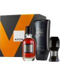Avon Комплект Wild Country - Тоалетна вода, Душ гел и Рол-он, 75 + 250 + 50 ml - 1t