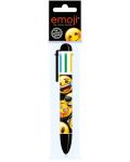 Автоматична химикалка Derform - Emoji, с 6 цвята - 1t