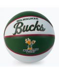 Баскетболна топка Wilson - NBA Team Retro Mini Milwaukee Bucks, зелена - 1t