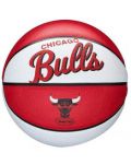 Баскетболна топка Wilson - NBA Team Retro Mini Chicago Bulls, червена - 1t