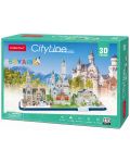 3D Пъзел Cubic Fun от 178 части - City Line Bavaria - 2t