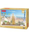 3D Пъзел Cubic Fun от 186 части - City Line Barcelona - 2t