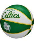 Баскетболна топка Wilson - NBA Team Retro Mini Boston Celtics, зелена - 2t