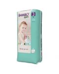 Eко пелени Bambo Nature - Tall Pack, размер 3, М, 4-8 kg, 52 броя - 1t