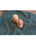 Бамбукови поставки за яйца Pebbly - 2 части - 2t
