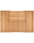 Бамбуков органайзер за прибори Homede - Paule, 32-50 x 31 x 5 cm - 4t