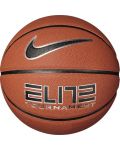 Баскетболна топка Nike - Elite Tournament 8P, размер 7, кафява - 1t