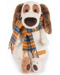 Плюшена играчка Budi Basa - Кученце Бартоломей, с шал, 33 cm - 1t