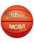 Баскетболна топка Wilson - NCAA Legend VTX, размер 7, оранжева - 1t