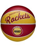 Баскетболна топка Wilson - NBA Team Retro Mini, размер 3, червена - 1t