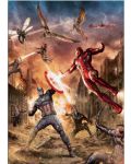 Метален постер Displate - Marvel : Civil War Divided We Fall - Battle - 1t