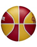 Баскетболна топка Wilson - NBA Team Retro Mini, размер 3, червена - 3t