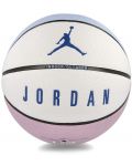 Баскетболна топка Nike - Jordan Ultimate 2.0 8P, размер 7, бяла/синя - 1t