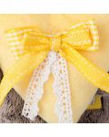 Плюшена играчка Budi Basa - Коте Басик, бебе, с жълто сърце, 20 cm - 3t
