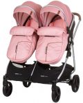 Бебешка количка за близнаци Chipolino - Дуо Смарт, фламинго - 7t