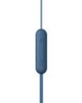 Безжични слушалки с микрофон Sony - WI-C100, сини - 3t