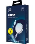 Безжично зарядно 3mk - Hardy Wireless Charger 2 в 1, 15W, бяло - 9t