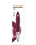 Белачка с фиксирано острие Fiskars - Inspiration Merlot, тъмнолилава - 2t