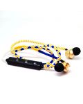 Безжични слушалки Fusion Embassy - Tribal Warrior, жълти/сини - 3t