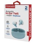 Безжични слушалки ProMate - Lush, TWS, сини - 4t