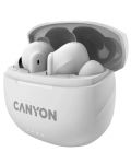 Безжични слушалки Canyon - TWS-8, бели - 3t
