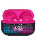 Детски слушалки OTL Technologies - L.O.L., TWS, розови/черни - 3t