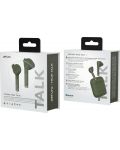 Безжични слушалки Defunc - TRUE TALK, TWS, зелени - 3t