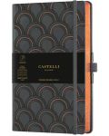 Бележник Castelli Copper & Gold - Art Deco Copper, 13 x 21 cm, линиран - 1t