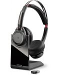 Безжични слушалки Plantronics - Voyager Focus B825 DECT, ANC, черни - 1t