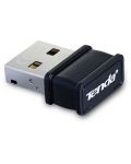 Безжичен USB адаптер Tenda - W311MI, 150Mbps, черен - 1t
