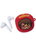 Безжични слушалки Warner Bros - Harry Potter, TWS, червени/бели - 2t