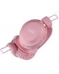 Безжични слушалки с микрофон PowerLocus - Louise&Mann 5, розови - 5t