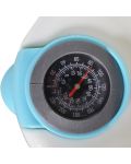 Бебешка вана с вграден термометър и аксесоари Cangaroo - Dolphin, синя - 4t