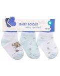 Бебешки летни чорапи KikkaBoo - Dream Big, 1-2 години, 3 броя, Blue - 1t