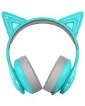 Безжични слушалки с микрофон Edifier - G5BT CAT, сини/сиви - 2t