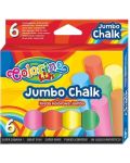 Безпрашни тебешири Colorino Kids -  Jumbo, 6 броя - 1t