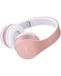 Безжични слушалки PowerLocus - P1, розови/златисти - 2t