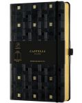 Бележник Castelli Copper & Gold - Weaving Gold, 13 x 21cm, бели листове - 1t