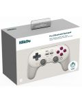 Безжичен контролер 8BitDo - Pro 2, Hall Effect Edition, G Classic, бял (Nintendo Switch/PC) - 6t