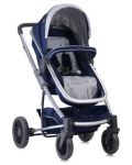 Бебешка количка Lorelli - S500, с покривало, Blue Travelling - 3t
