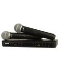 Безжична микрофонна система Shure - BLX288E/B58-H8E, черна - 1t