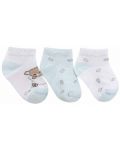 Бебешки летни чорапи KikkaBoo - Dream Big, 6-12 месеца, 3 броя, Blue - 2t