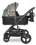 Бебешка количка с твърд кош Lorelli - Boston, Tropical Flowers - 3t