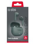 Безжични слушалки SBS - One Color, TWS, зелени - 2t